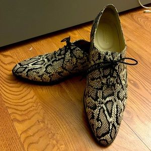 Cole Haan Snakeskin Oxfords